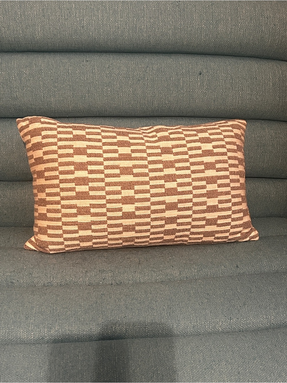 Threshold Grey and White Geometric Accent / Toss Pillow